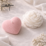 شمع 2 عددی قلب و گل آلاله